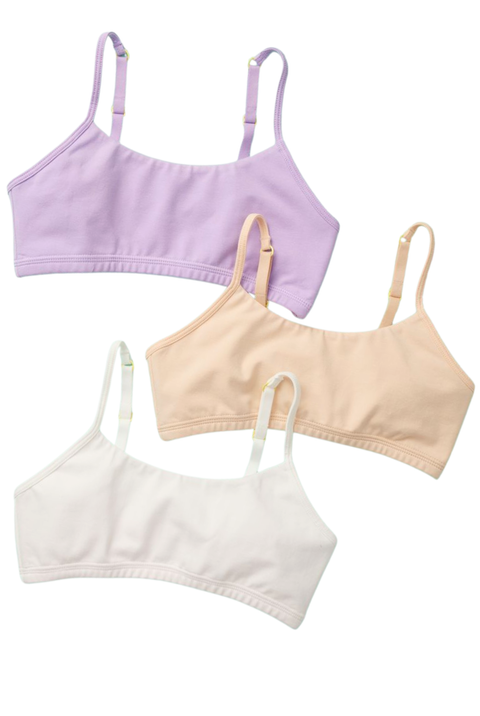 Ladybug Cotton Bra 3PK