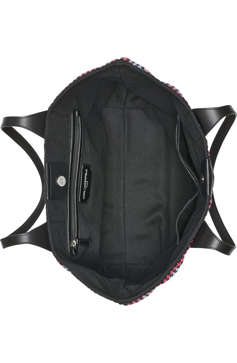 KARL LAGERFELD PARIS Henriette Tote, Alternate, color, Black Multi