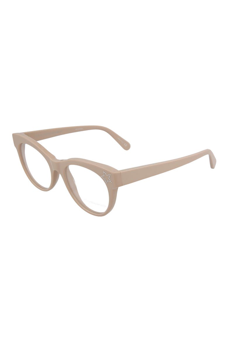 51mm Cat Eye Optical Frames, Alternate, color, NUDE NUDE TRANSPARENT/ TRN