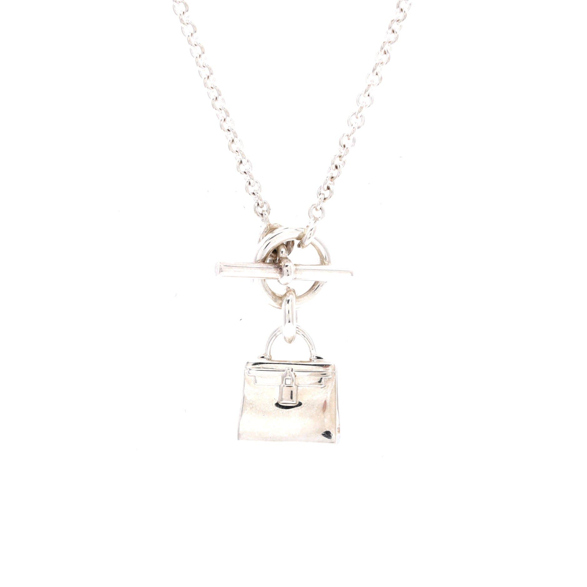 Amulettes Kelly Pendant NM Necklace Sterling Silver, Main, color, Metallic Silver