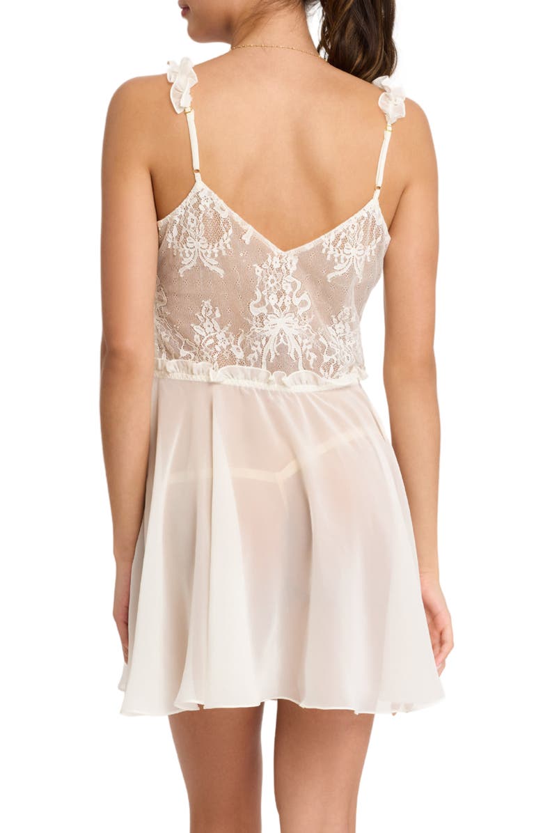 Rya Collection Giselle Lace & Chiffon Chemise, Alternate, color, 