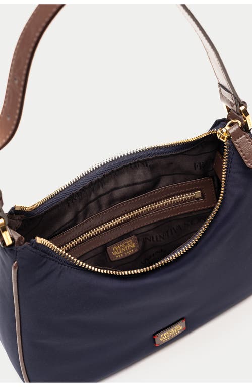Frances Valentine Small Lola Nylon Hobo Shoulder Bag In Blue