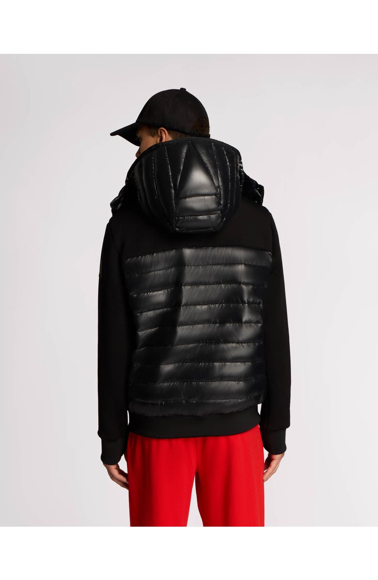 Alpenhaus Nimbus Lightweight Mixed Media Hybrid Bomber Jacket, Alternate, color, Black