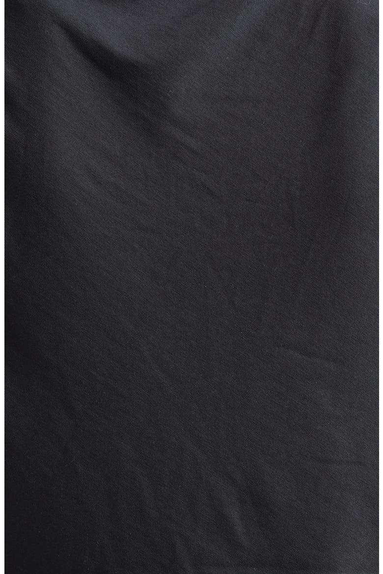Lila Ruched Midi Dress, Alternate, color, BLACK