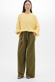Another Tomorrow Draped Crew Knit