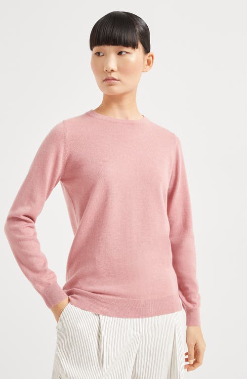Brunello Cucinelli Cashmere Sweater In Pink