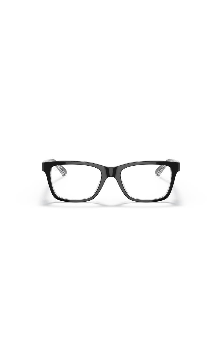 Ray-Ban 48mm Square optical glasses, Alternate, color, Black