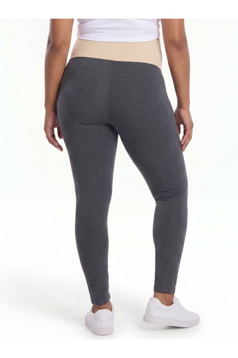 Essential Stretch Secret Fit Over the Belly Maternity Tights, Alternate, color, Charcoal