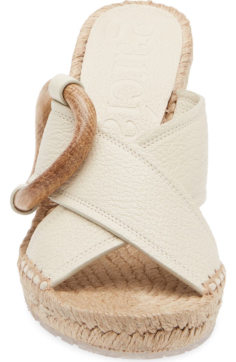 Pedro Garcia Orys Wedge Sandal, Alternate, color, Ivory Petitgrain-Oak