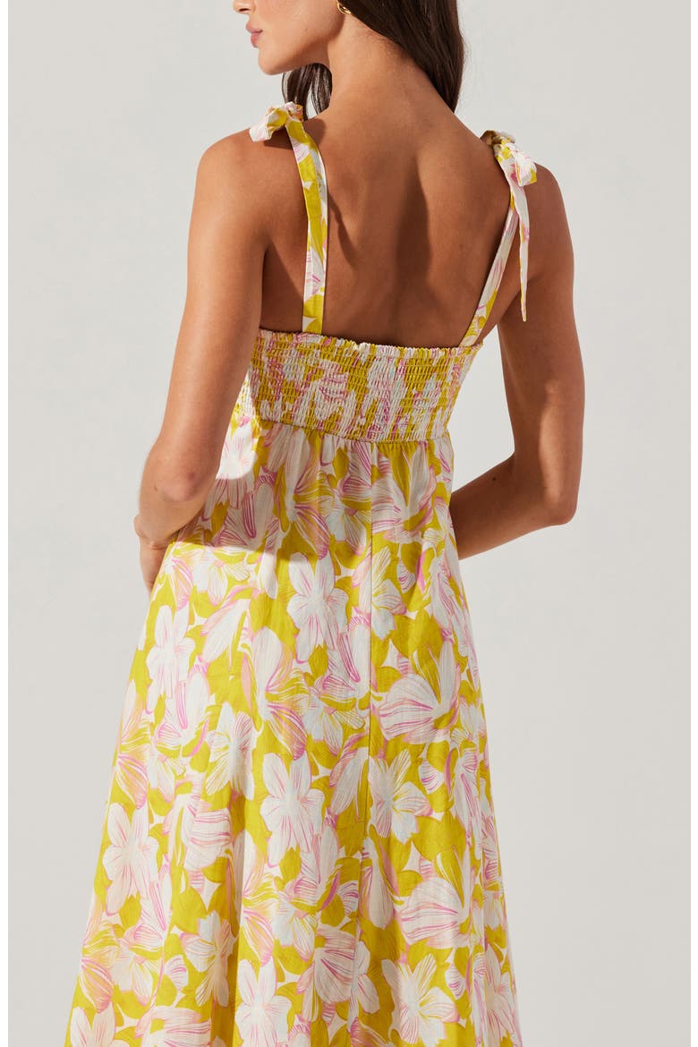 Shiann Floral Cotton Sundress, Alternate, color, YELLOW MULTI FLORAL