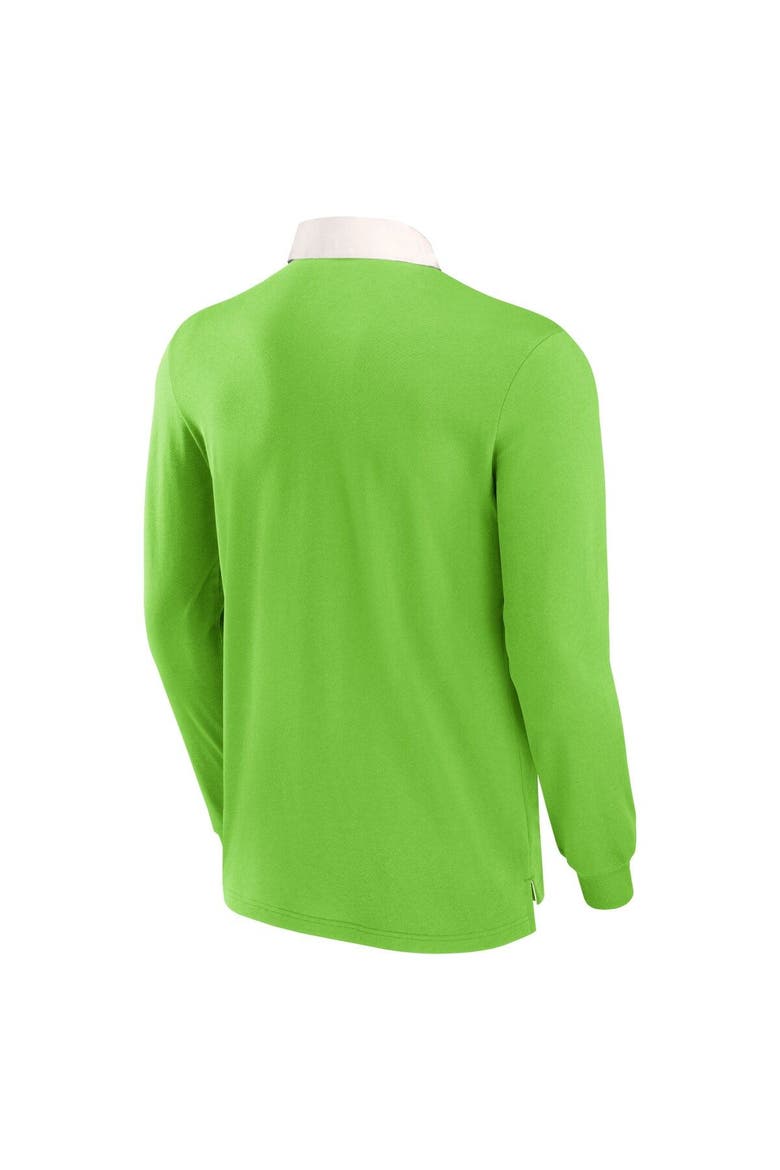 Men's Fanatics Branded Green Seattle Sounders FC Penalty Kick Long Sleeve Polo, Alternate, color, Green