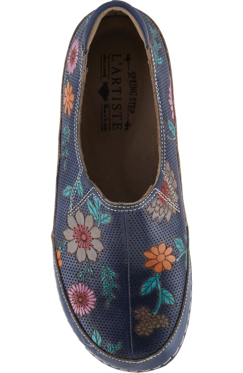 L'Artiste by Spring Step L'Artiste Libora Slip-On Flat, Alternate, color, Navy Multi