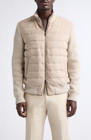 Herno Quilted Down & Feather Fill Bomber Jacket