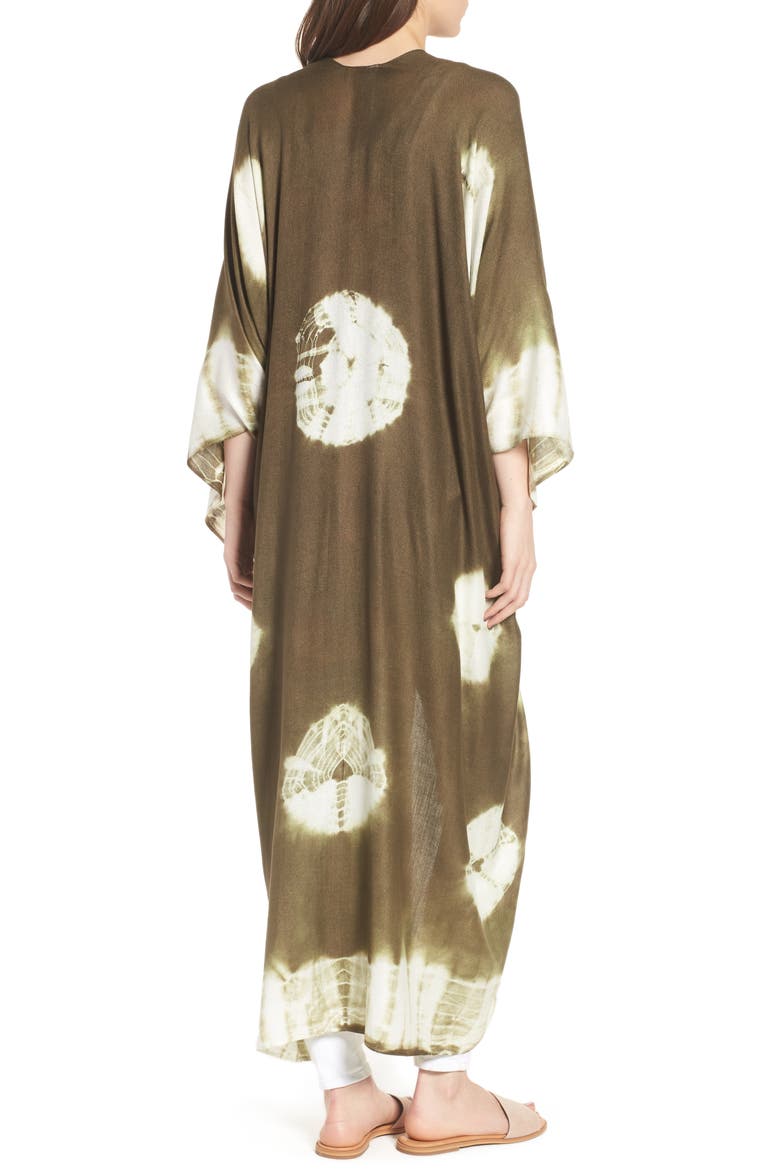 Spellbound Tie Dye Kimono Duster, Alternate, color, KHAKI