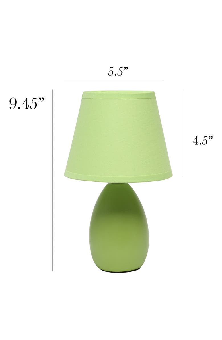 LALIA HOME Egg Oval Table Lamp, Alternate, color, Green