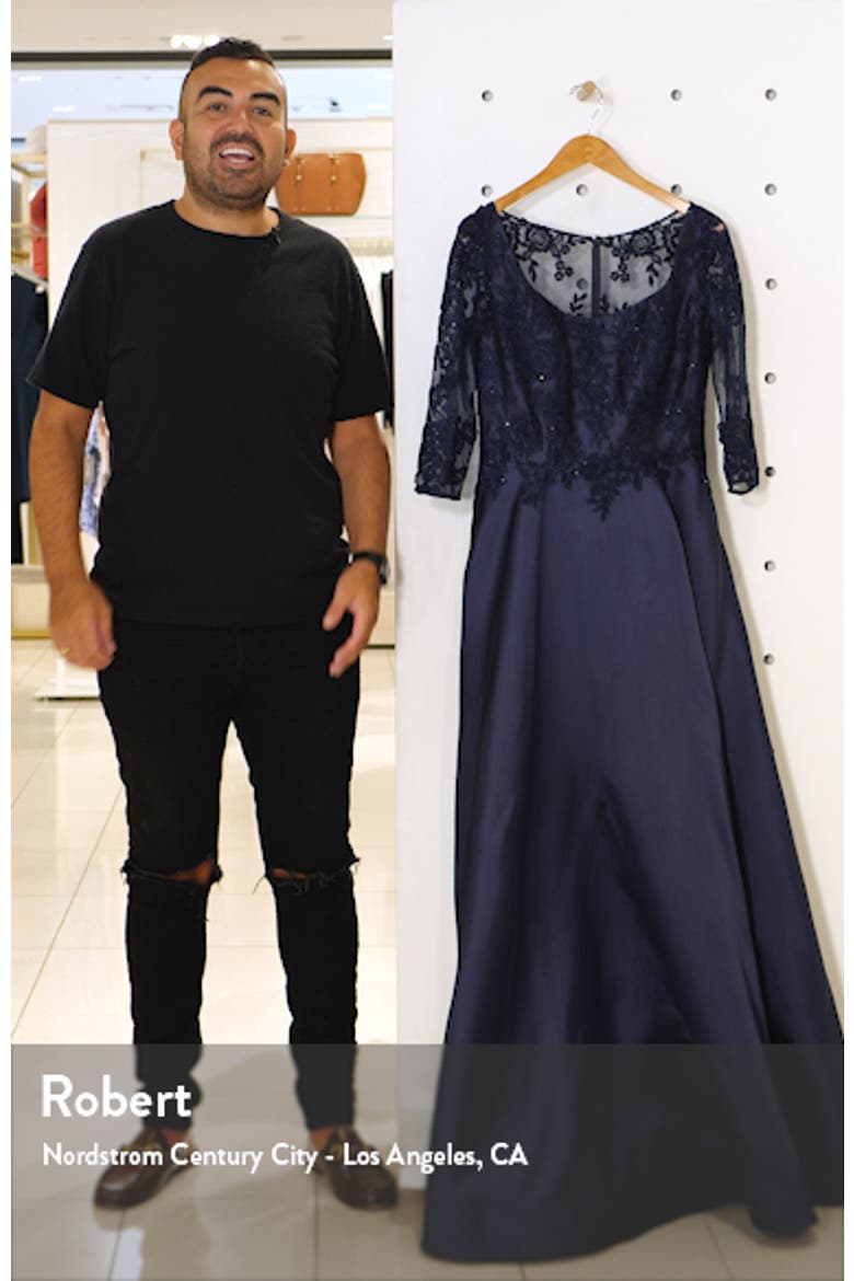Lace & Mikado A-Line Gown video