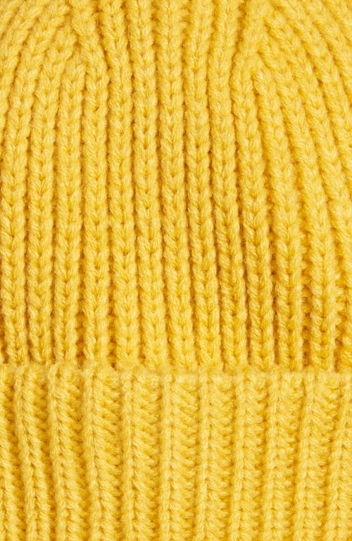 Treasure & Bond Classic Knit Cuffed Beanie In Yellow