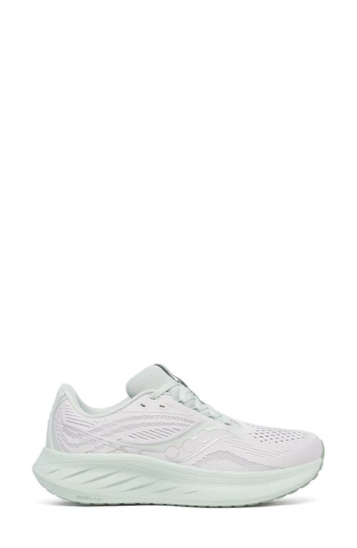 Saucony Ride 18 Running Shoe In White