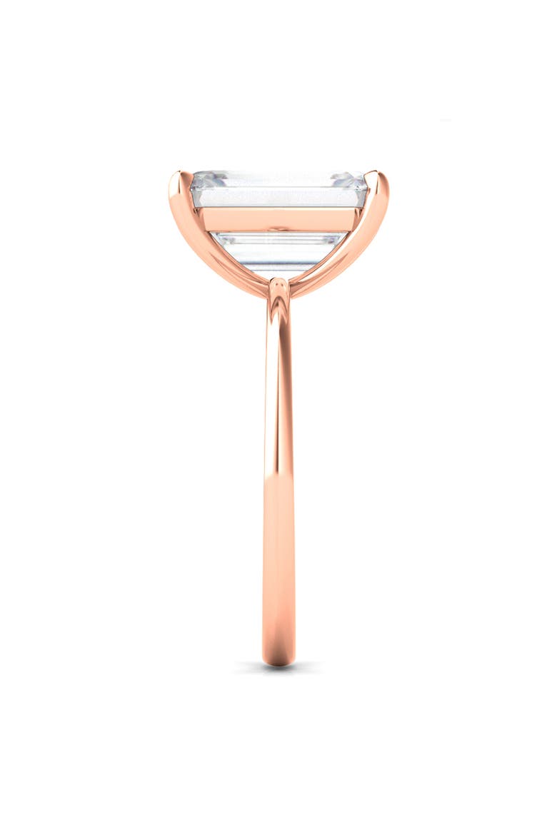 Emerald Cut Lab Created Diamond Ring, Alternate, color, 2.50 CTW 18K ROSE GOLD