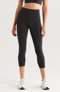 Zella Studio Luxe High Waist Pocket Crop Leggings