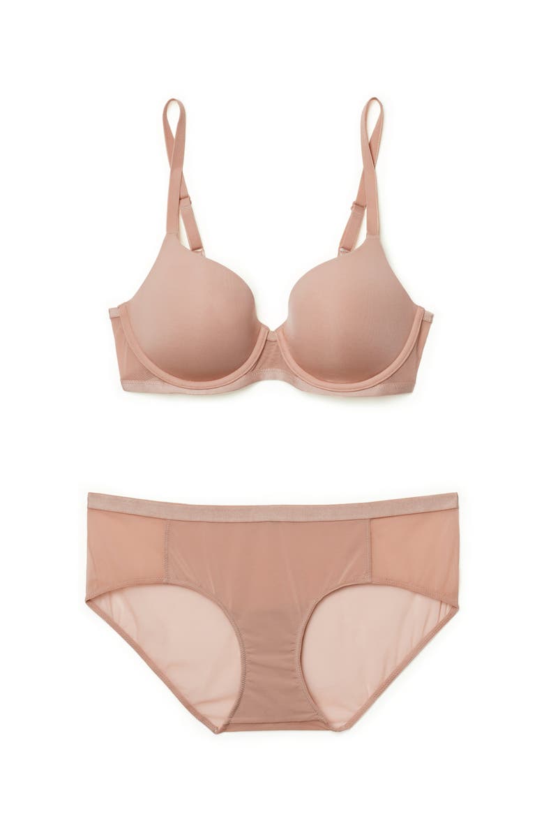 Adore Me Fallon Contour Full Coverage Bra, Alternate, color, Medium Beige