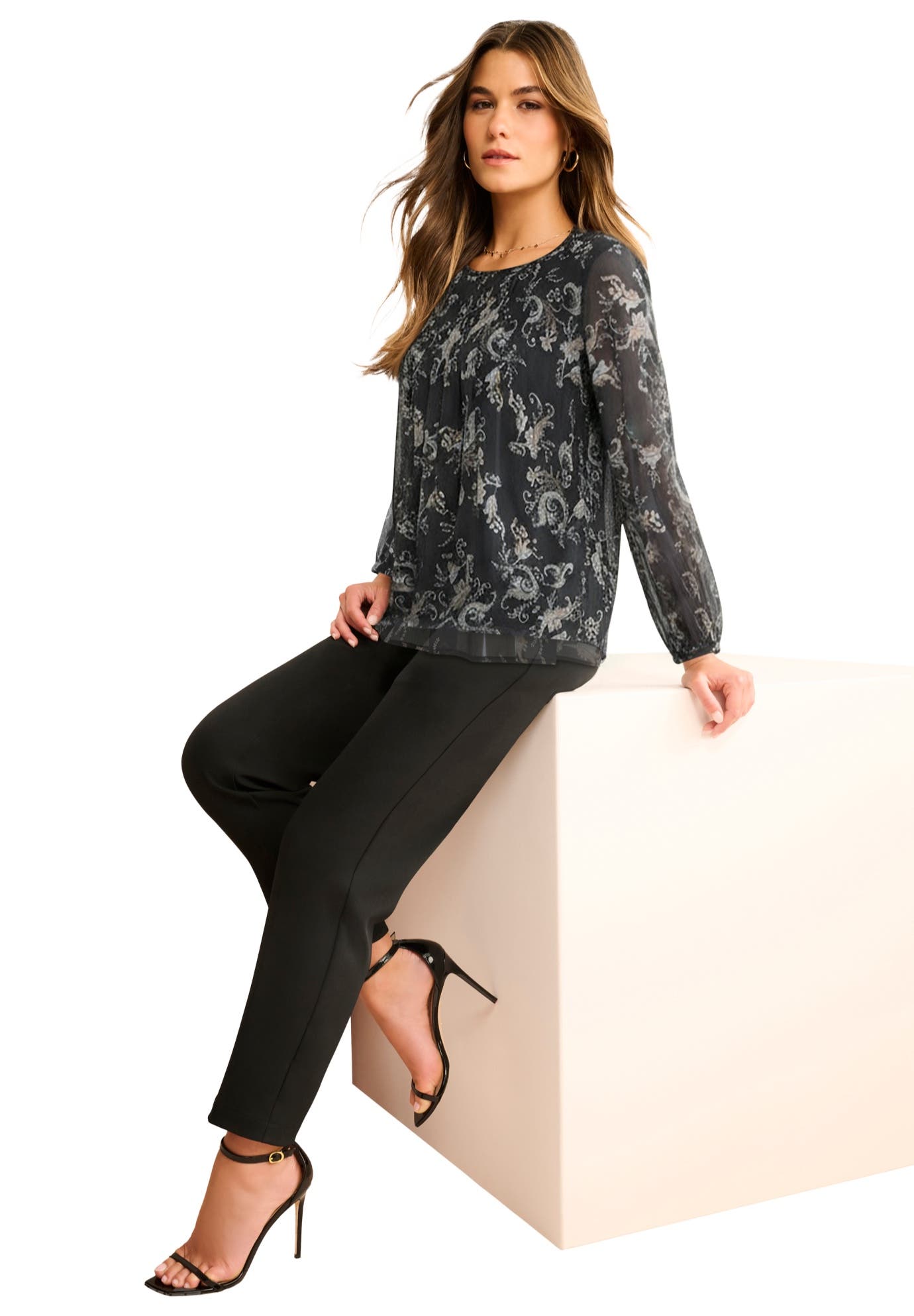 selected BLACK NEUTRAL PAISLEY
