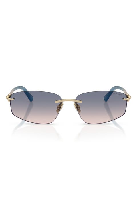 59mm Irregular Rectangular Sunglasses