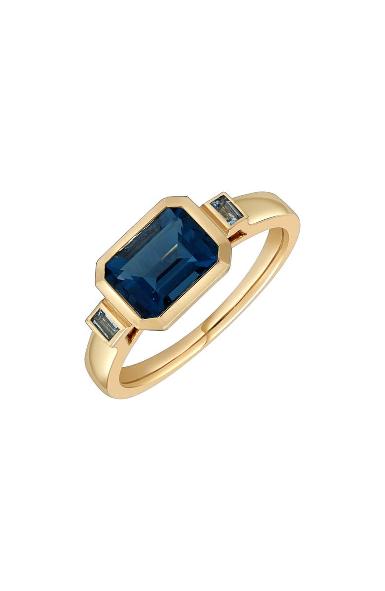 Bony Levy Color Blue Topaz 14K Gold Ring, Main, color, 