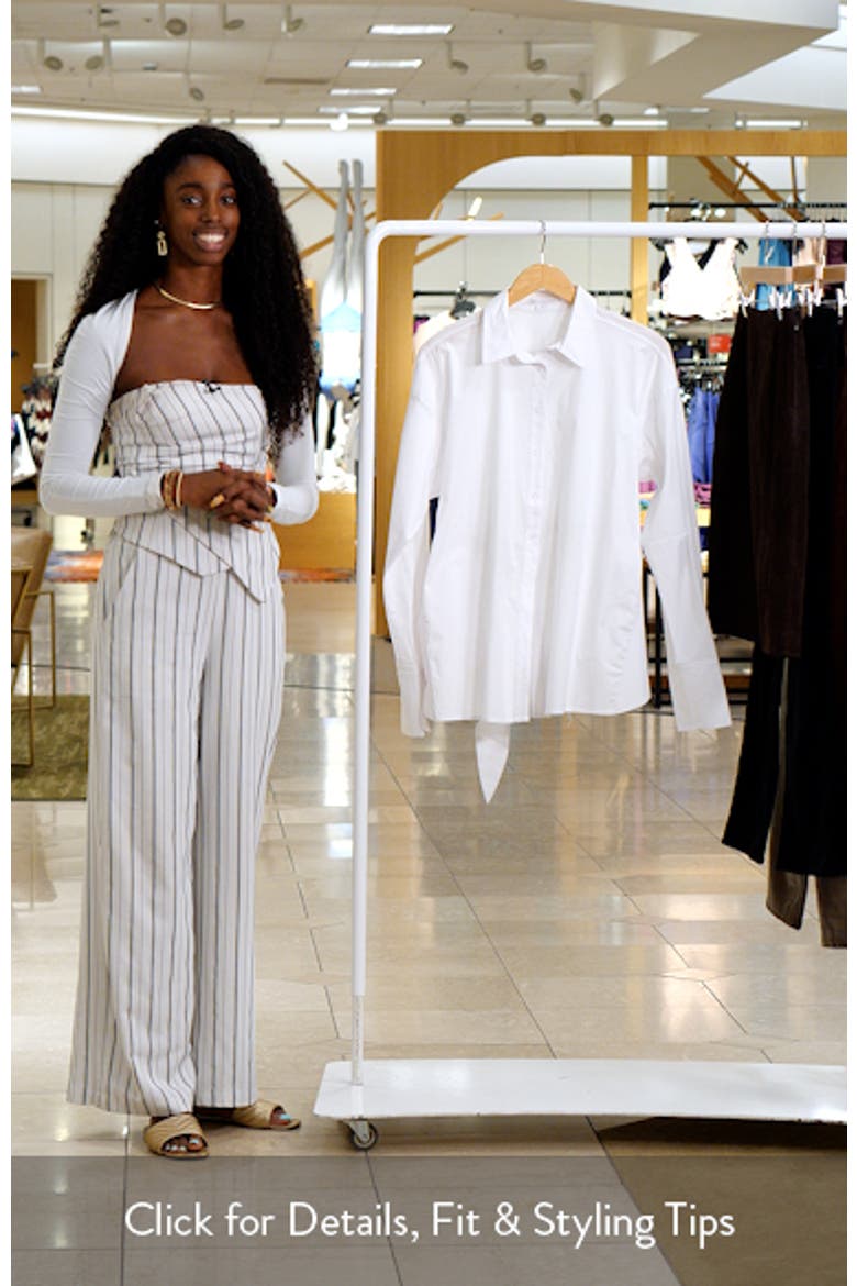 Tie Back Poplin Shirt video