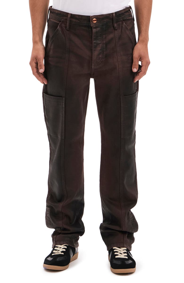 VAYDER Coated Straight Leg Carpenter Jeans, Main, color, Boschetto Coated