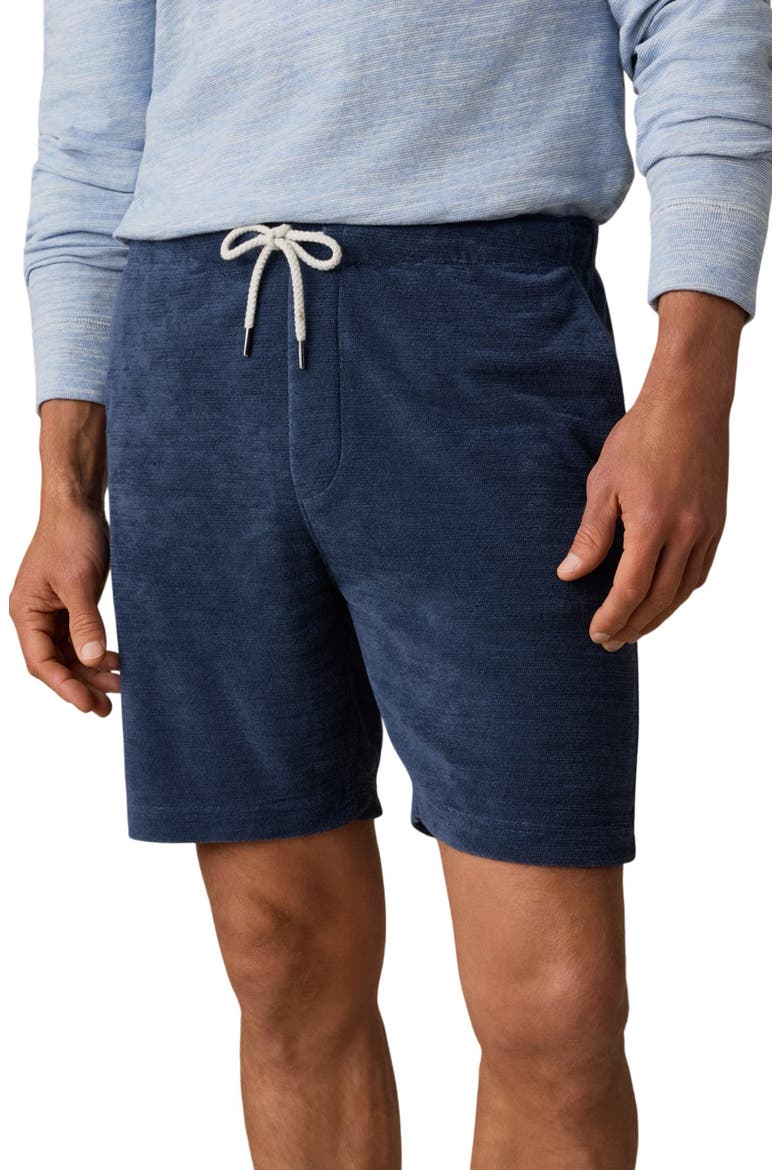 Cabana Terry Cloth Shorts, Alternate, color, DEEP NAVY
