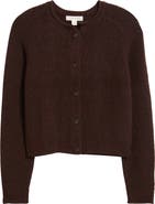 Treasure & Bond Rolled Crewneck Cardigan