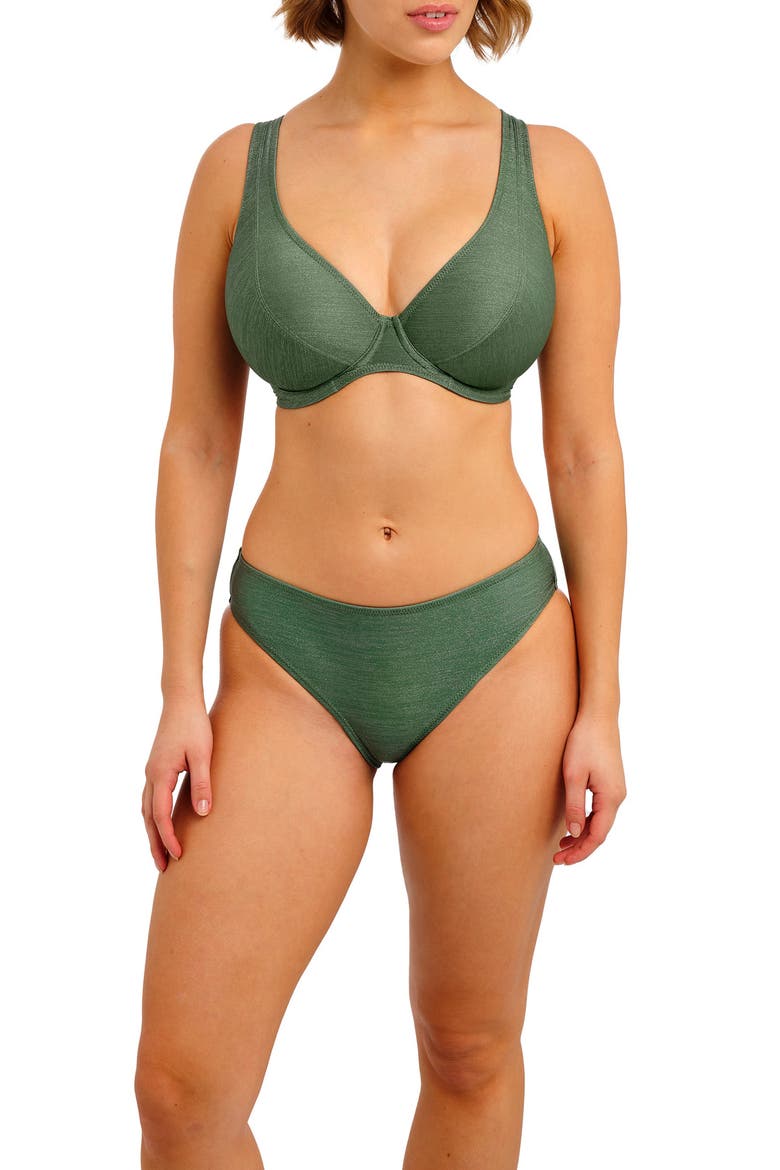 Arizona Wave Underwire High Apex Bikini Top, Alternate, color, FERN