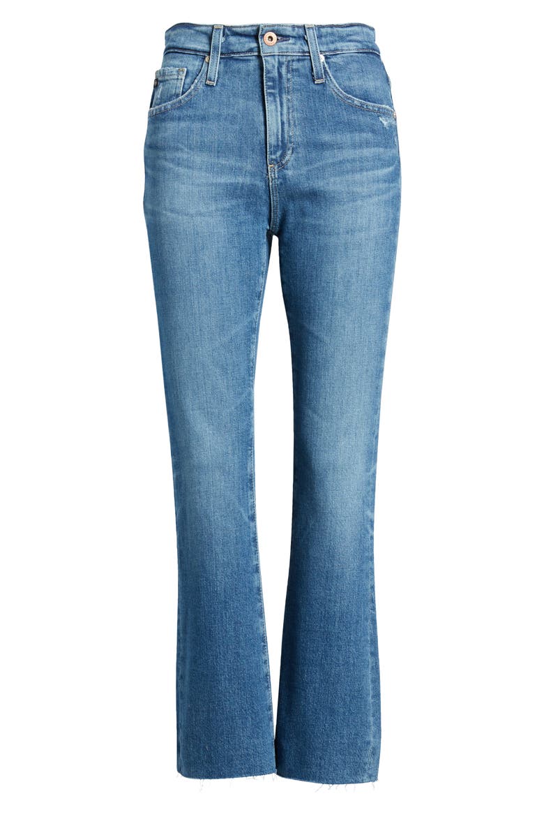 Farrah Raw Hem Crop Bootcut Jeans, Alternate, color, ALIBI DESTRUCTED