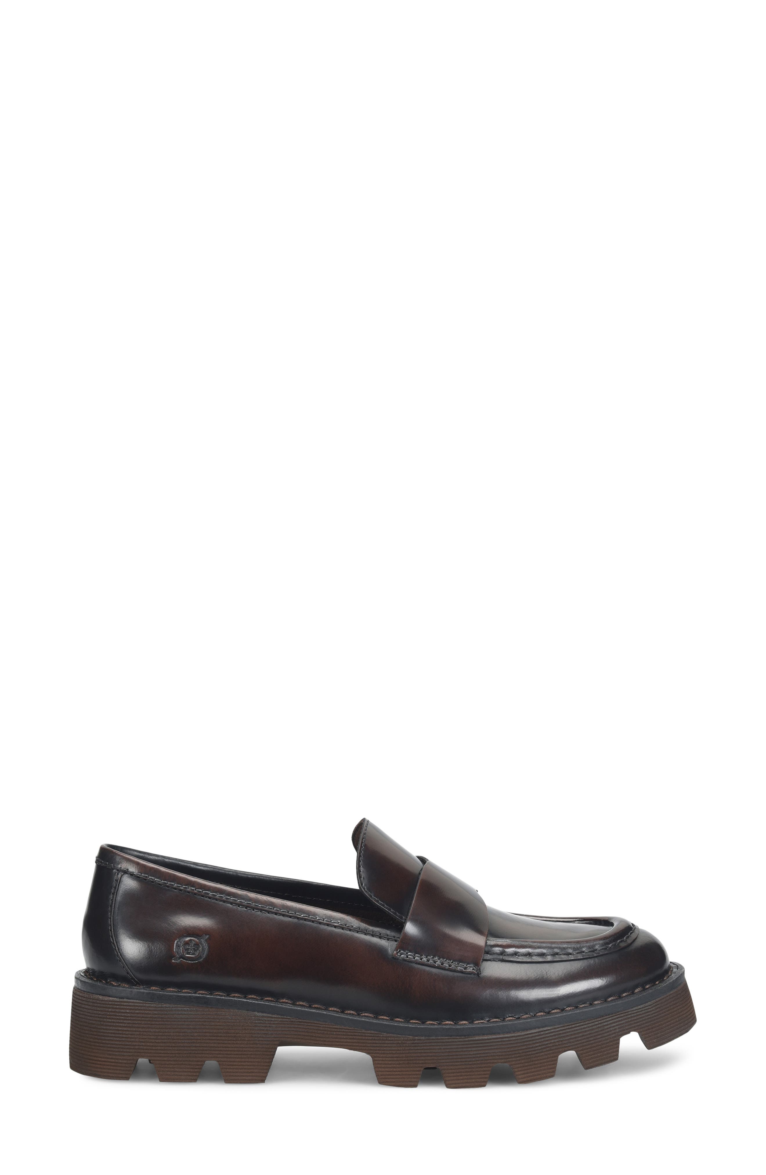 Sigge Lug Sole Loafer, Alternate, color, BROWN BRUSH OFF