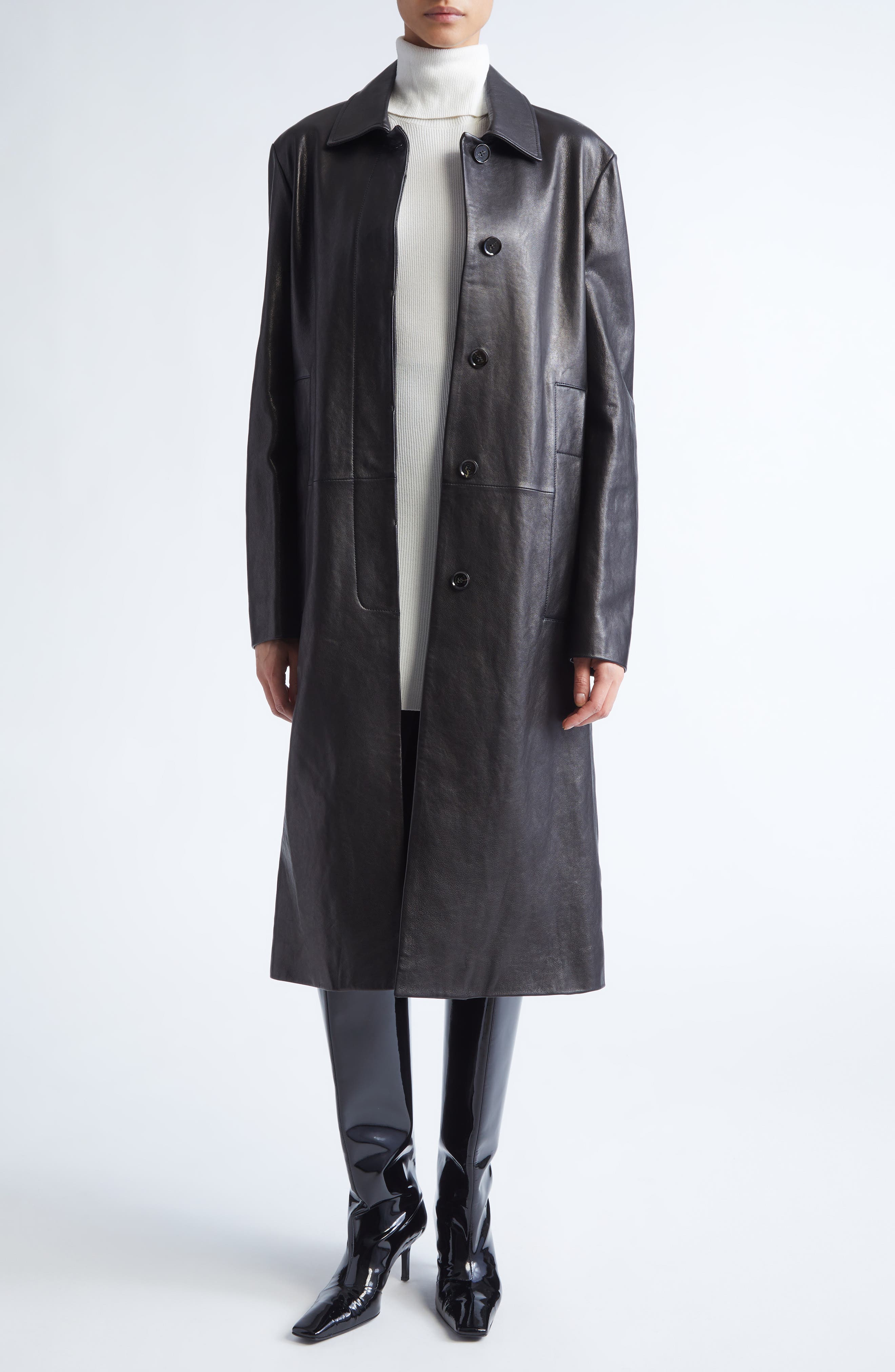 Nissi Leather Coat