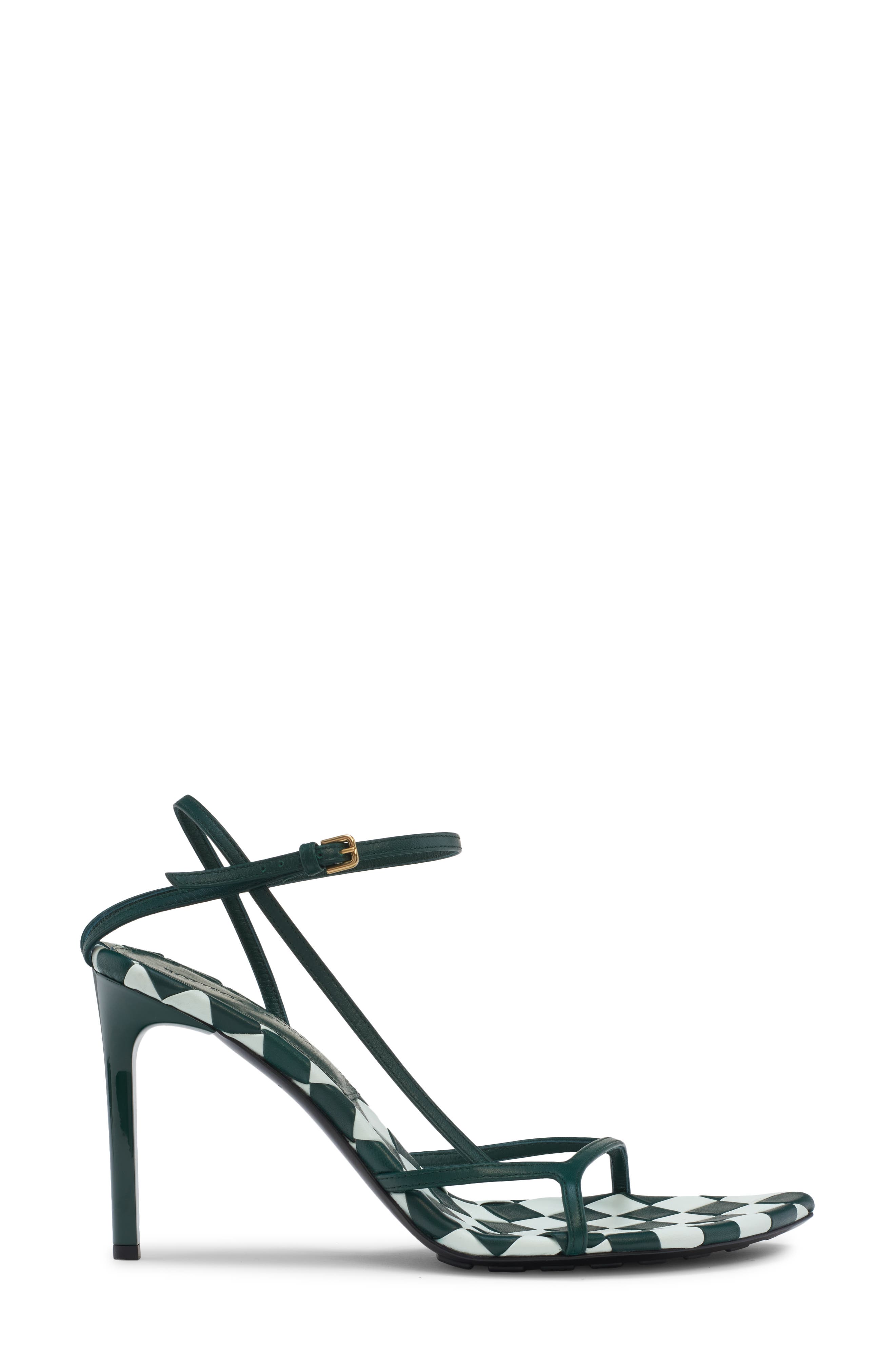 Leaf Ankle Strap Sandal, Alternate, color, GLACIER/ EMERALD GREEN