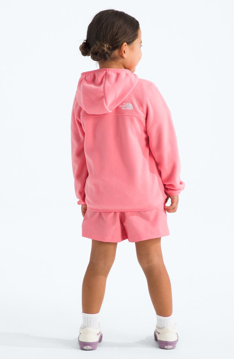 The North Face Kids' Glacier Zip Hoodie, Alternate, color, Coral Crush