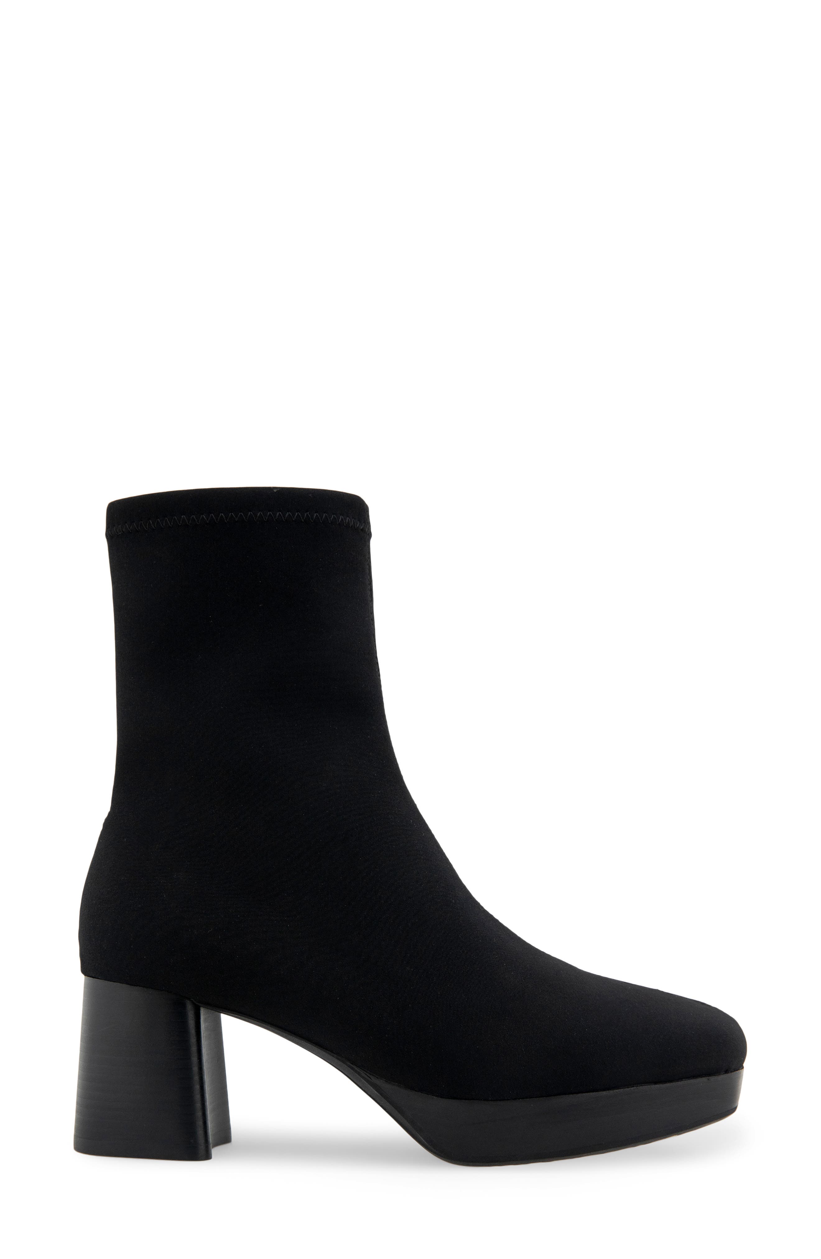 Aerosoles Sussex Block Heel Platform Bootie, Alternate, color, Black Stretch Gabardine