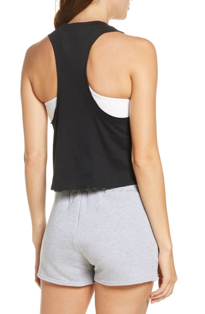 BELLA+CANVAS Racerback Crop Tank, Alternate, color, 