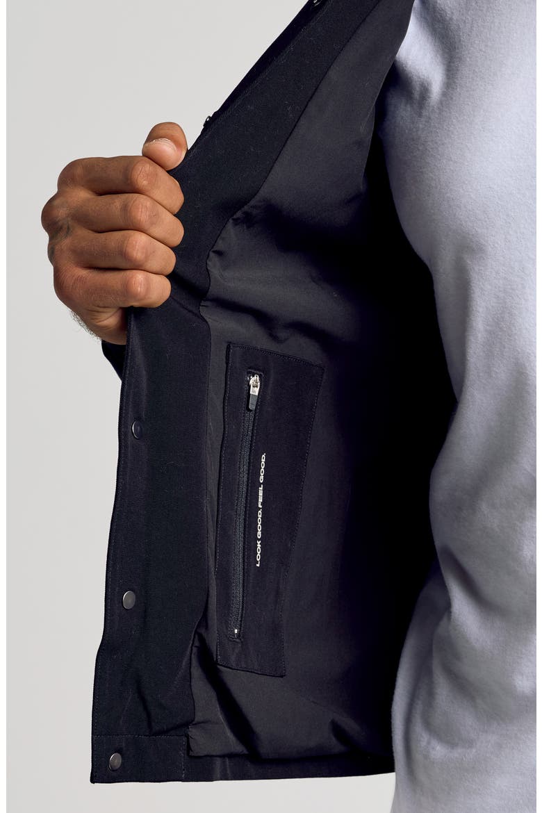 Water Repellent Coach's Jacket, Alternate, color, BLACK
