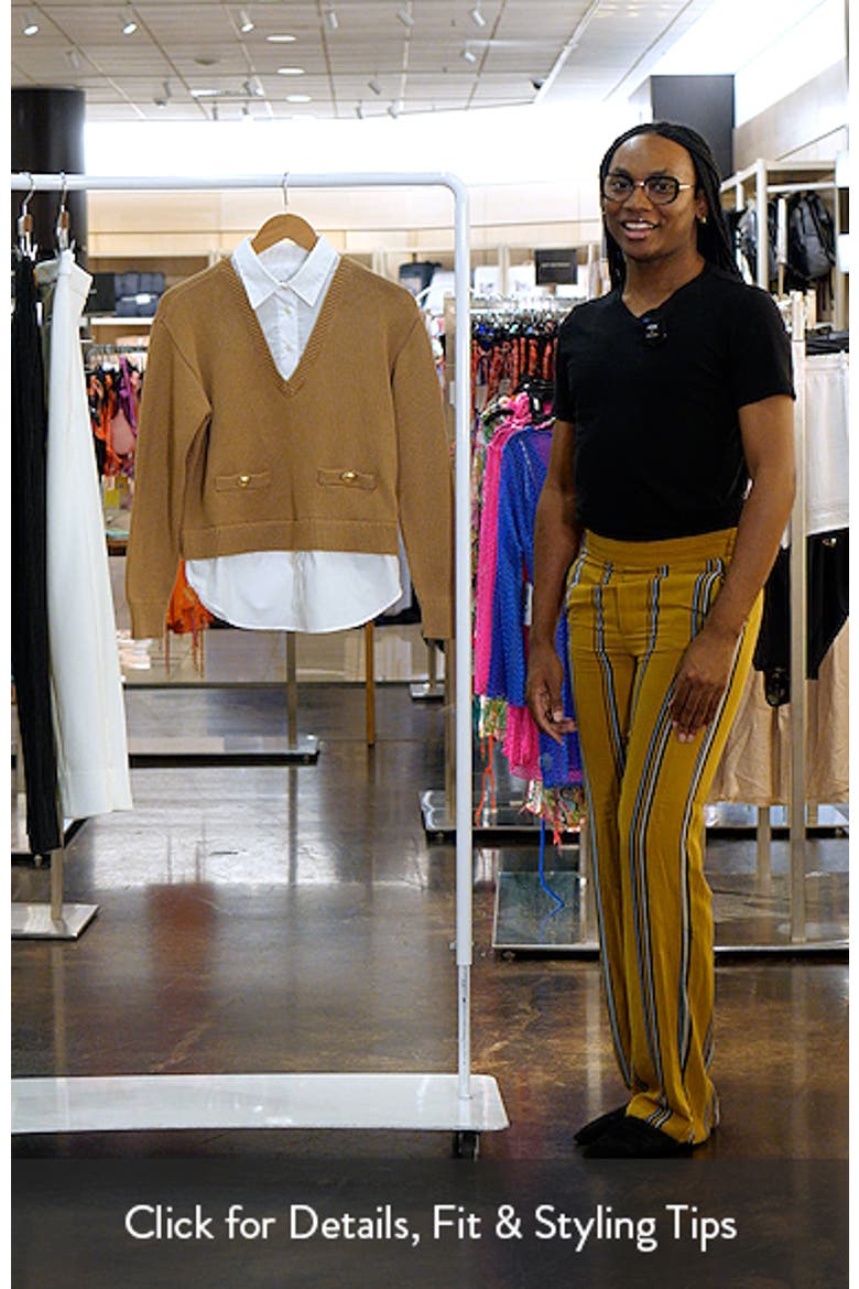 Mixed Media Polo Sweater video