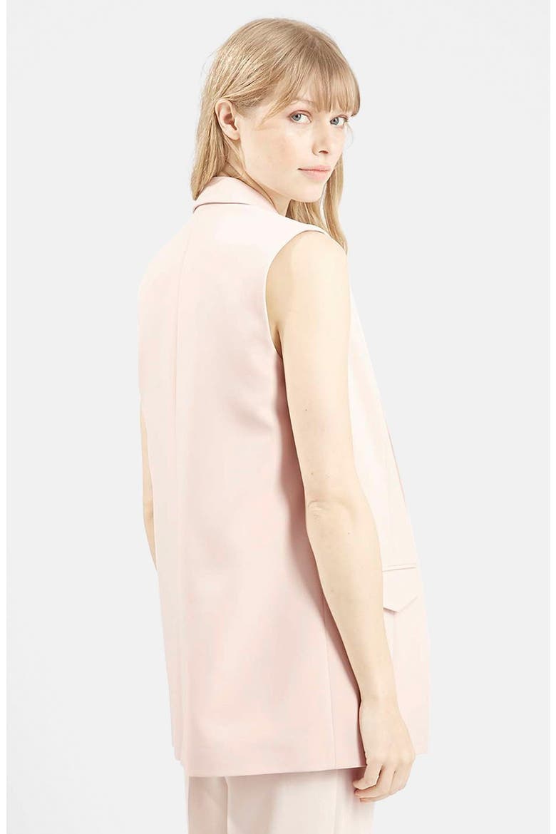 'Holly' Sleeveless Jacket, Alternate, color, LIGHT PINK