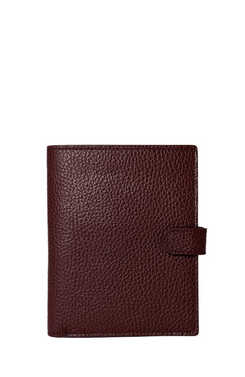 Hyer Goods Upcycled Italian Leather Passport Wallet In Brown