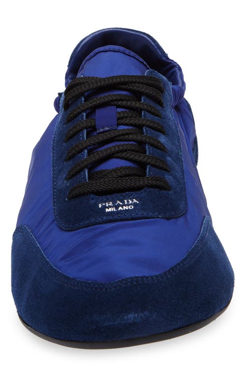 Prada Collapse Mixed Media Low Top Sneaker