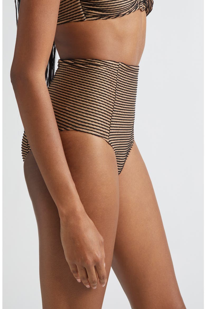 Zahara High Waist Bikini Bottoms, Alternate, color, HELIOS