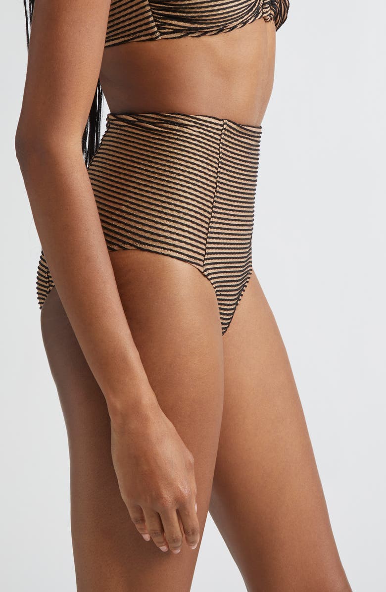 Ulla Johnson Zahara High Waist Bikini Bottoms, Alternate, color, Helios