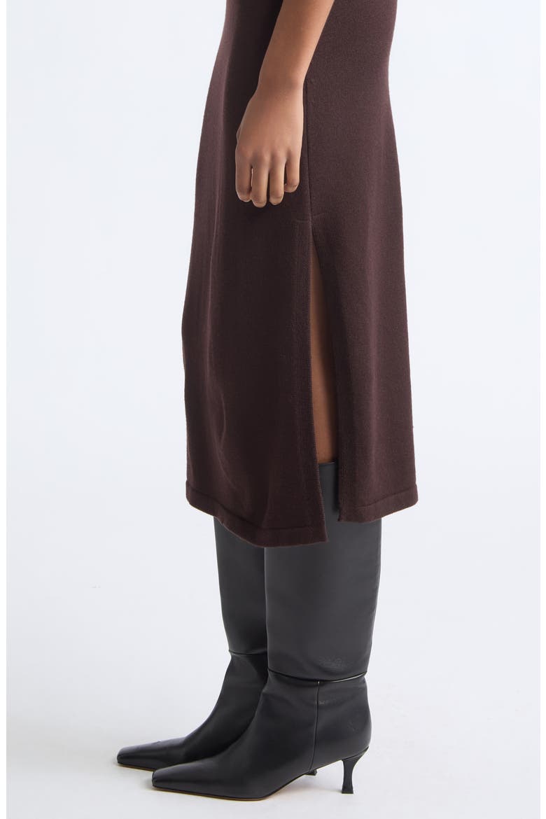 Natalie Turtleneck Wool Sweater Dress, Alternate, color, HERITAGE BROWN