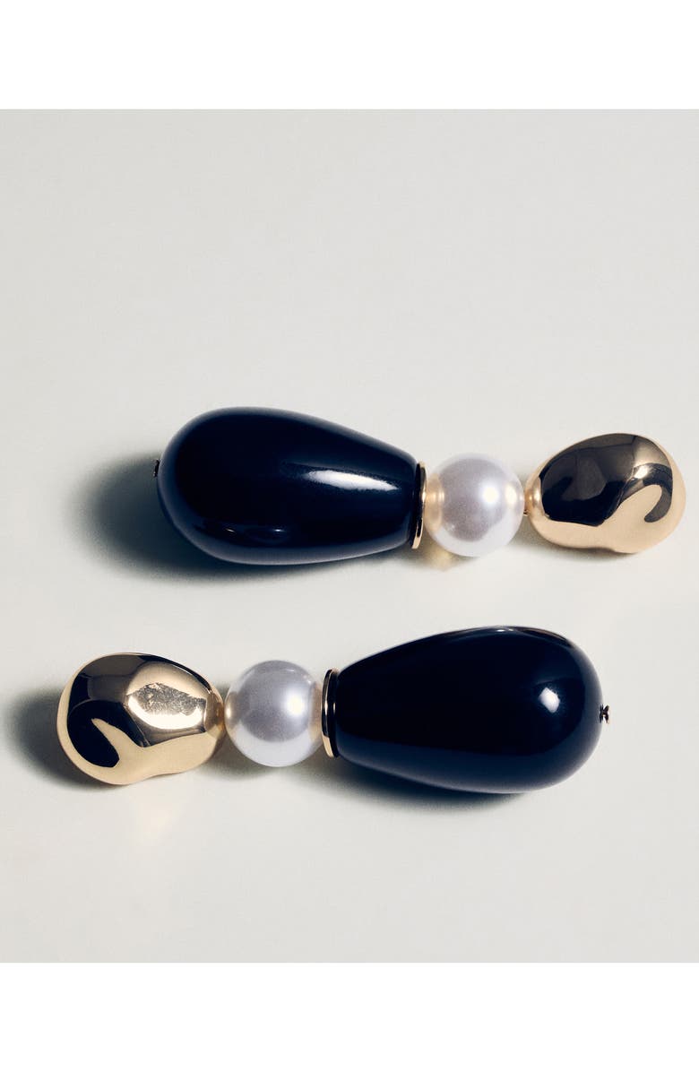 MANGO Faux Pearl Drop Earrings, Alternate, color, 