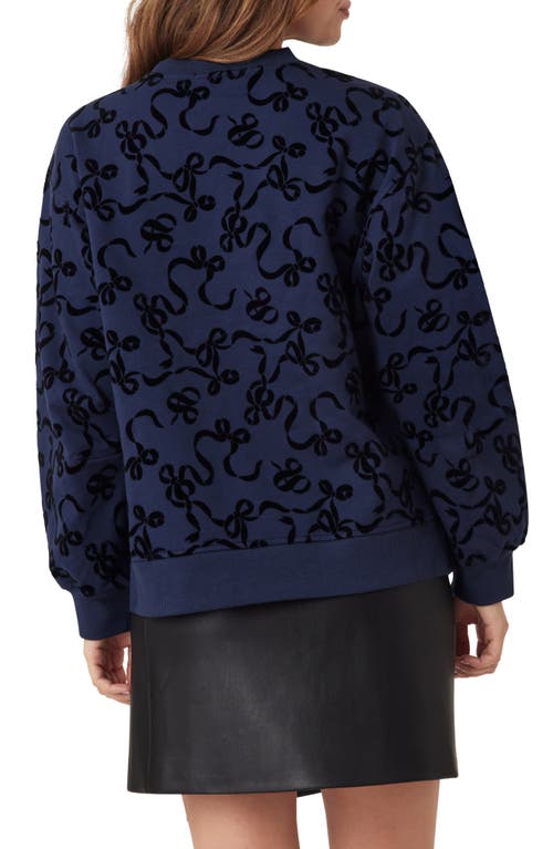 Scotch & Soda Logo Detail Cotton Sweatshirt In Blue